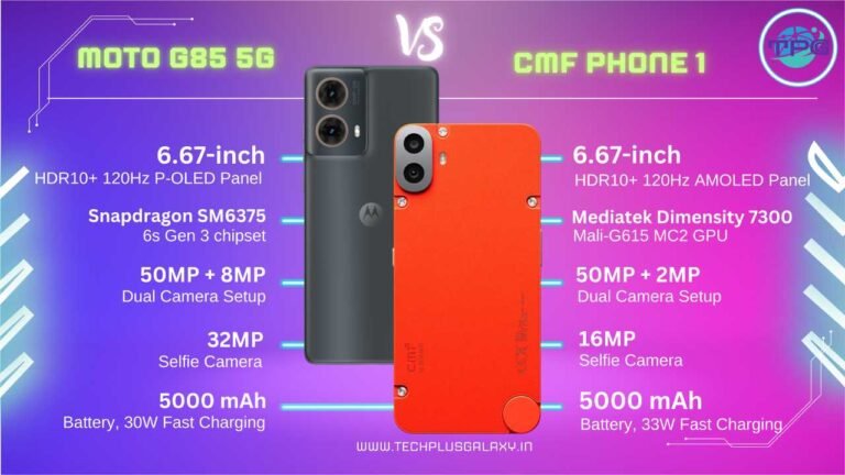 Moto G85 5G vs Nothing CMF Phone 1: A Comprehensive Comparison