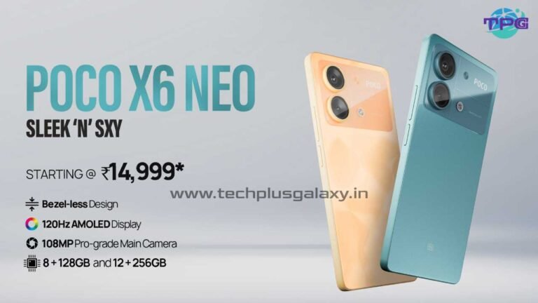 Poco X6 Neo Price in India,Poco X6 Neo,Poco X6 Neo Review,Poco X6 Neo Specs,5G